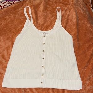 Abercrombie & Fitch white knit top